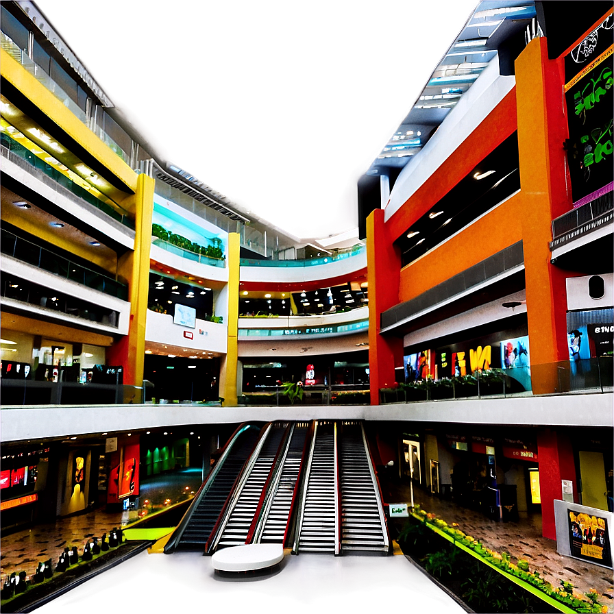 Multi-level Shopping Mall Png 06122024 PNG image