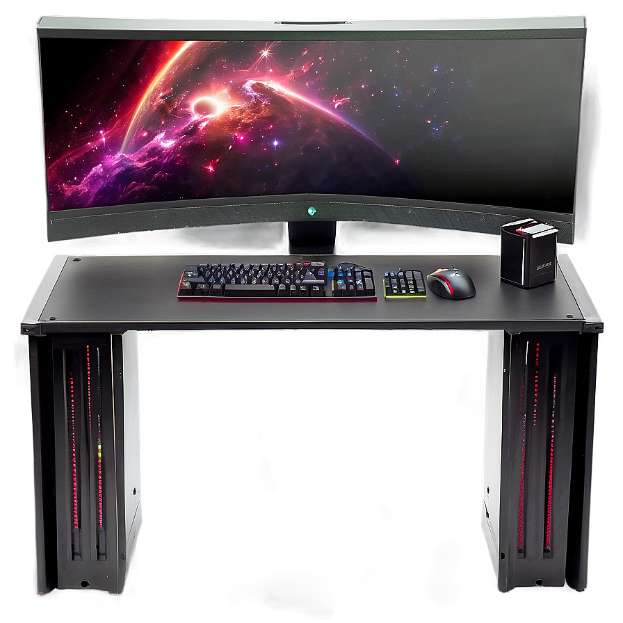 Multi-monitor Gaming Desk Png 06212024 PNG image