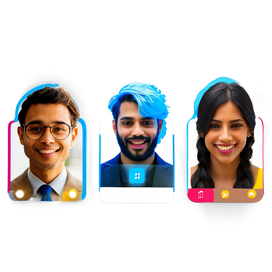 Multi-person Video Call Png Kbt16 PNG image