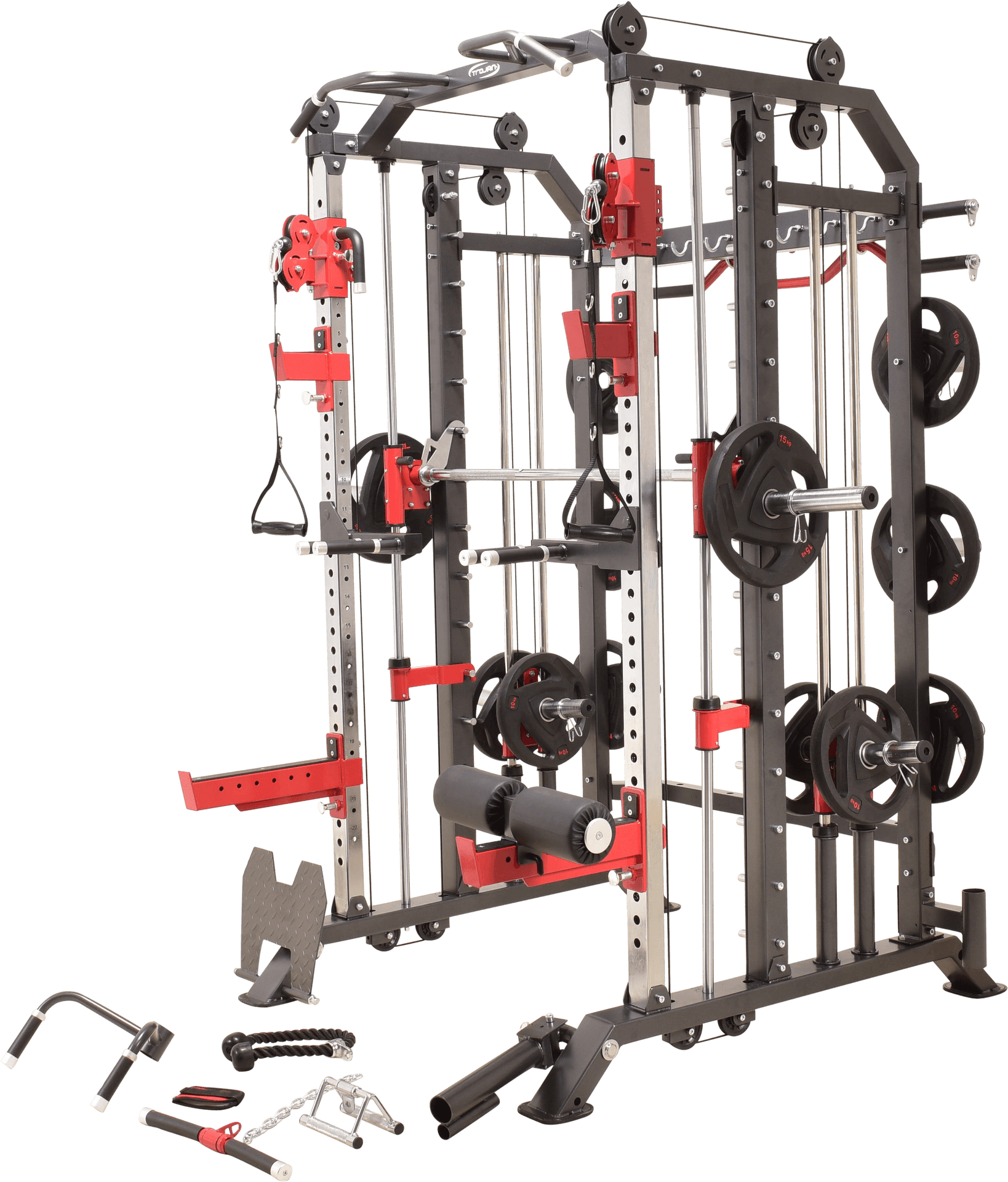 Multi Station Home Gym Equipment PNG image