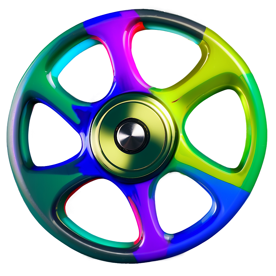 Multicolor Fidget Spinner Png Hob65 PNG image