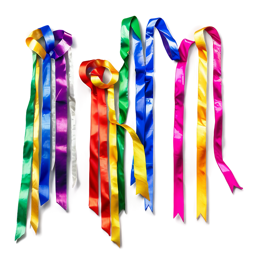 Multicolor Party Streamers Png Oua PNG image