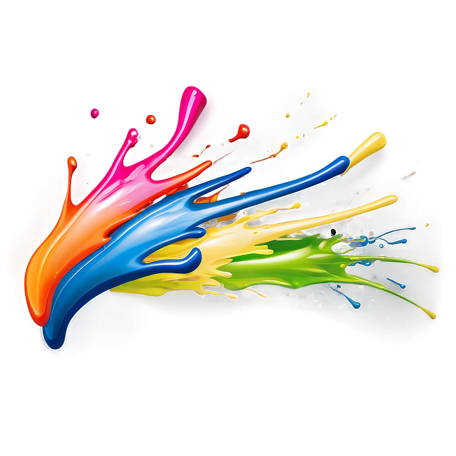 Multicolor Splash Art Png 5 PNG image