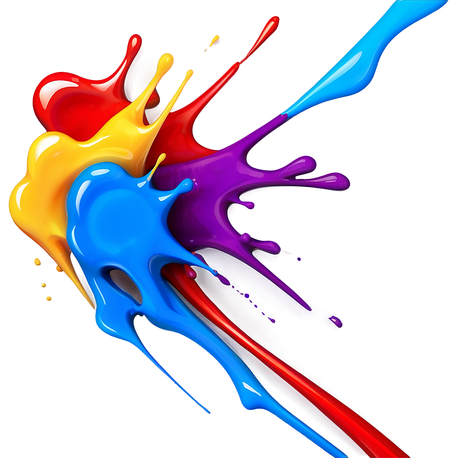 Multicolor Splash Art Png Vwj PNG image