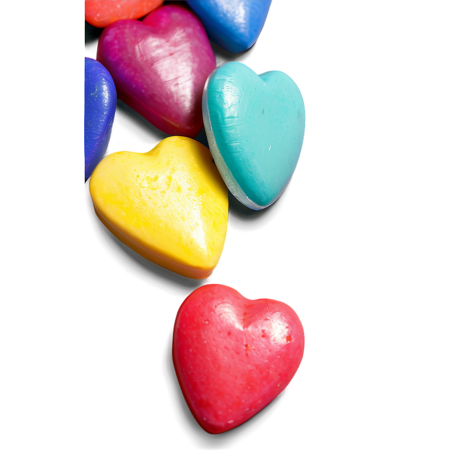 Multicolored Candy Hearts Png Dnm PNG image