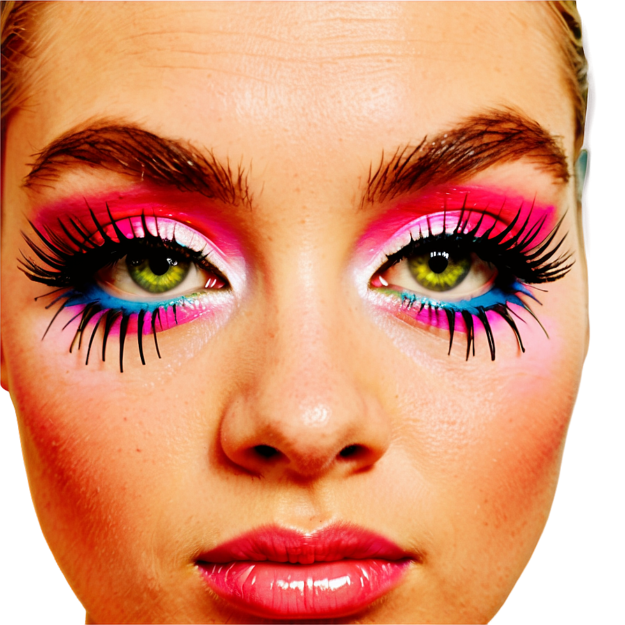 Multicolored Party Lashes Png 05252024 PNG image