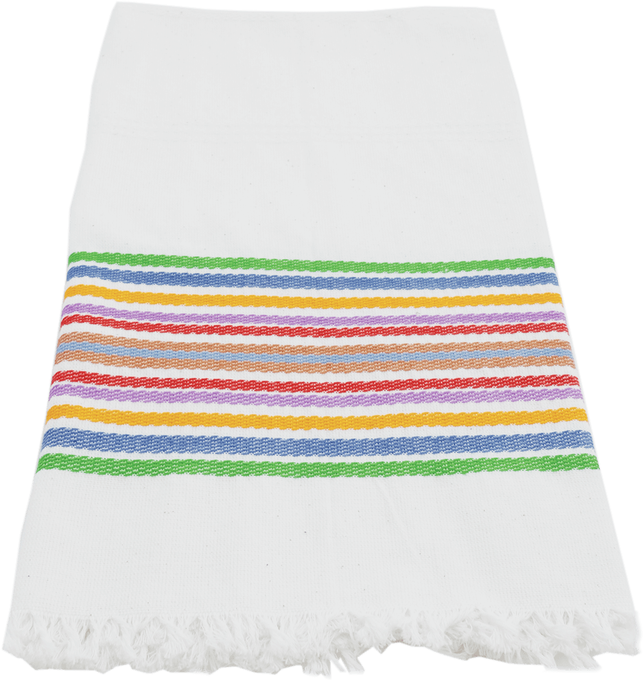 Multicolored Striped Towel PNG image