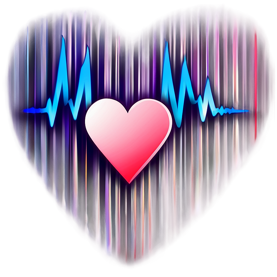 Multilayered Heartbeat Line Png Utk19 PNG image