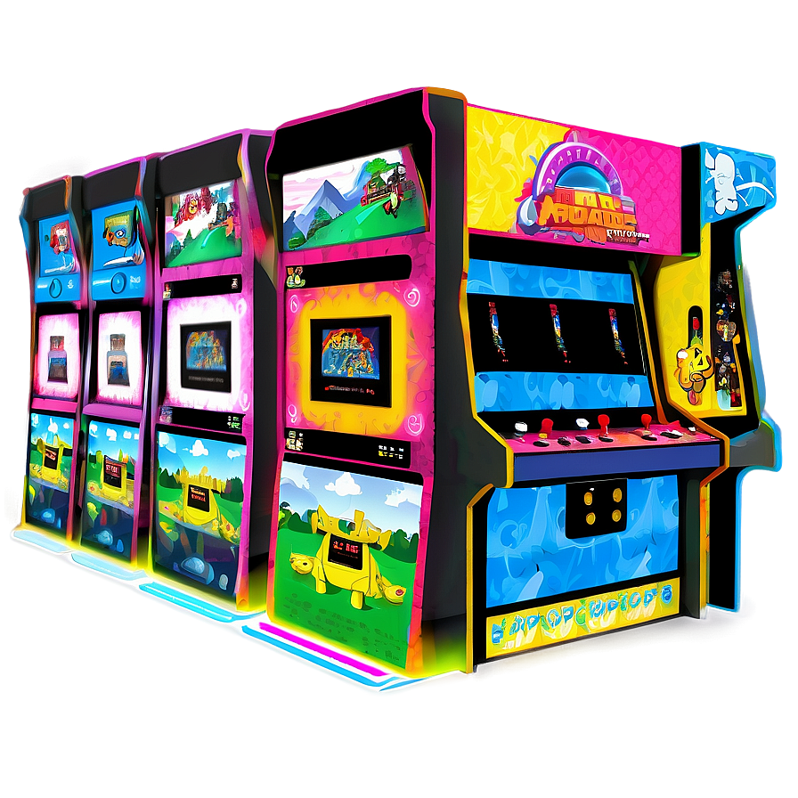 Multiplayer Arcade Setup Png 06292024 PNG image