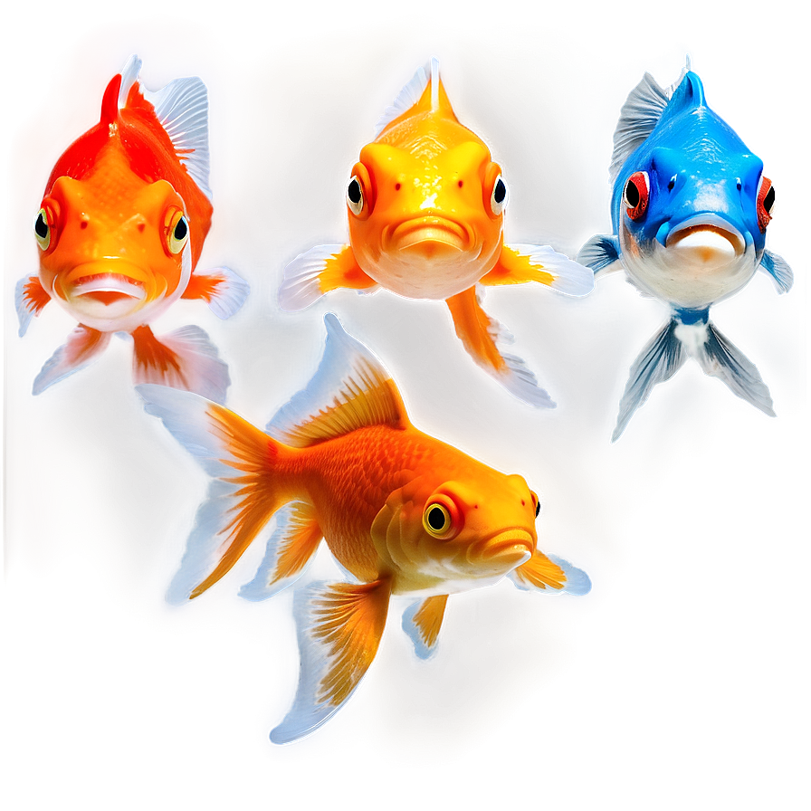 Multiple Goldfish Png 05212024 PNG image