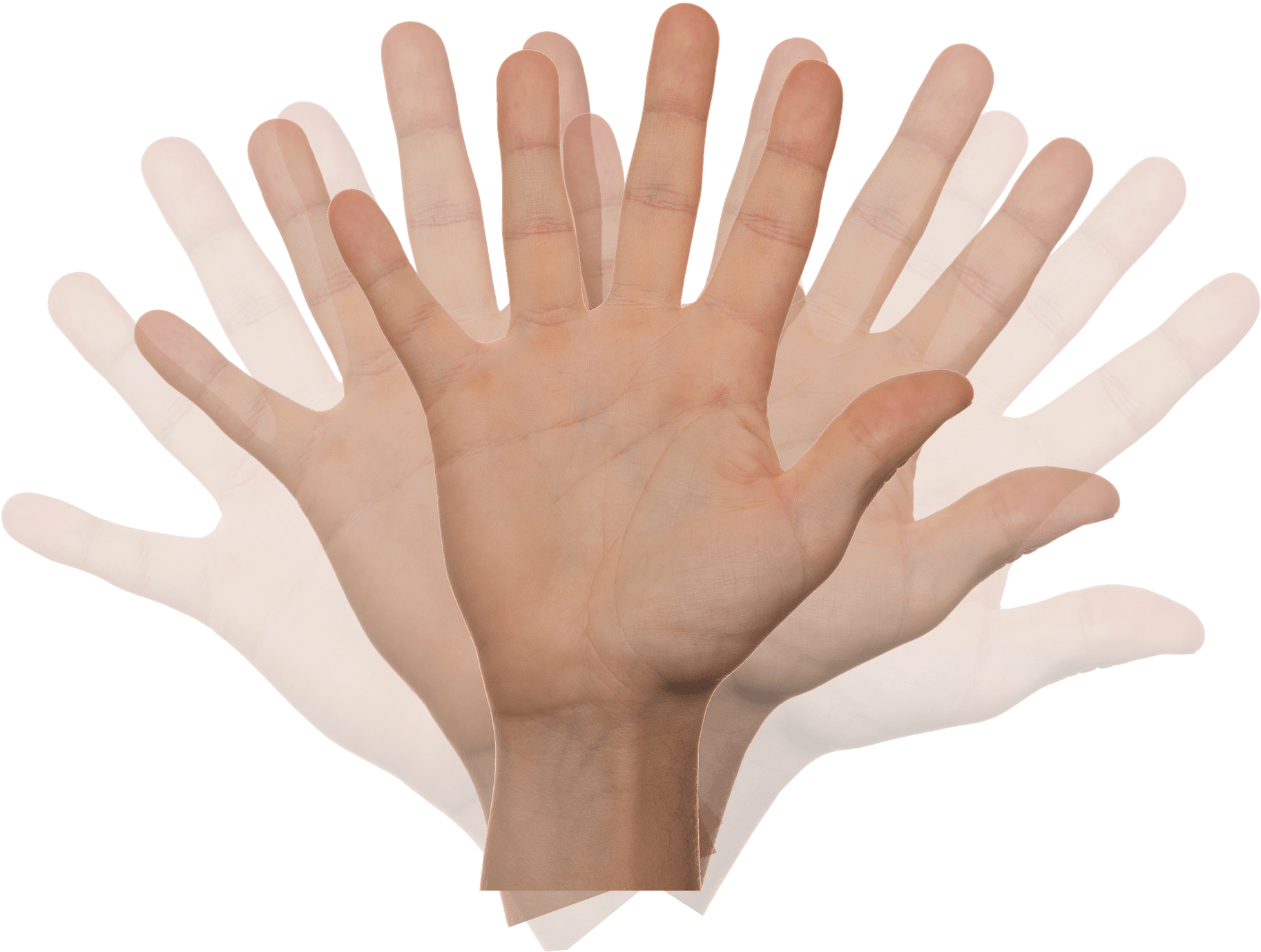 Multiple Hands Gesture PNG image