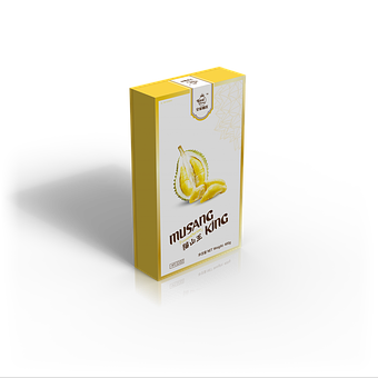 Musang King Durian Packaging PNG image