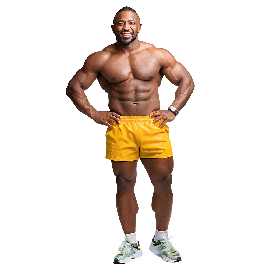 Muscle Man In Shorts Png Tvg55 PNG image