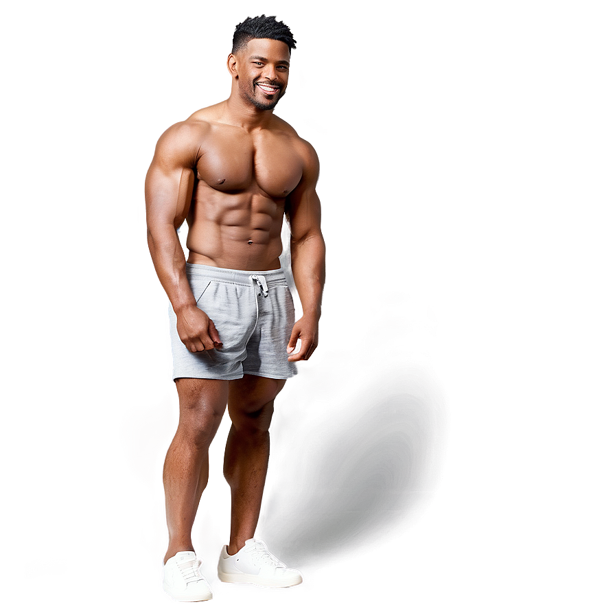 Muscle Man In Shorts Png Vnl43 PNG image