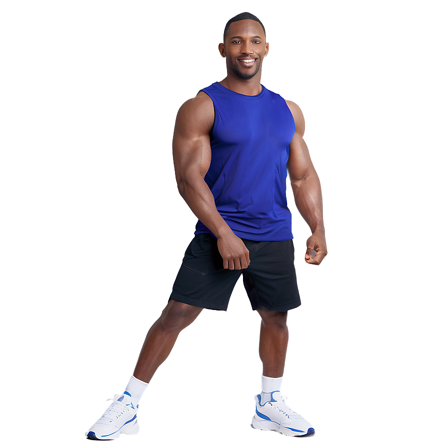 Muscle Man In Sports Gear Png Pre95 PNG image