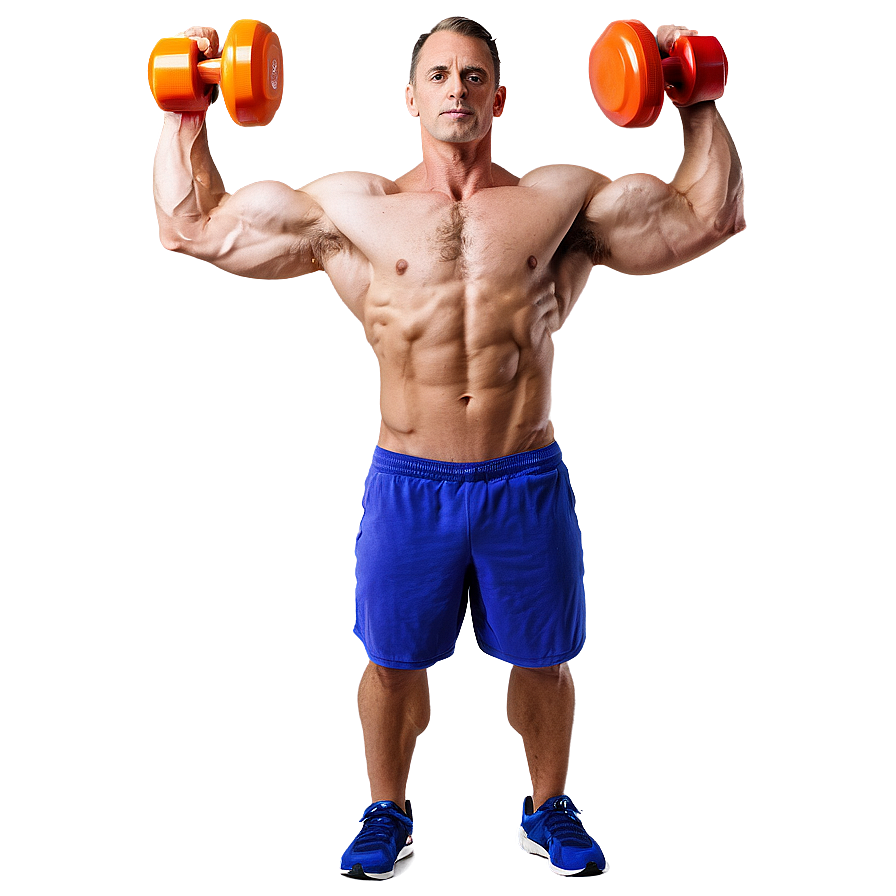 Muscle Man With Kettlebell Png 69 PNG image