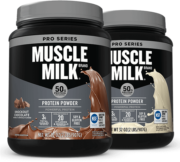 Muscle Milk Protein Powder Containers PNG image
