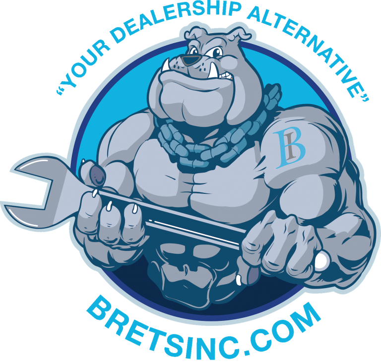 Muscled Bulldog Mechanic Logo PNG image