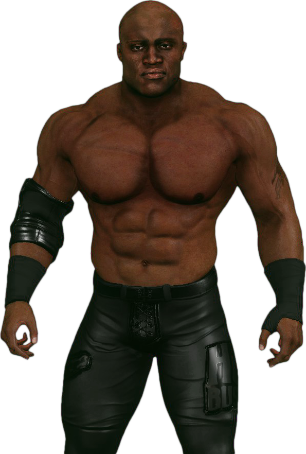 Muscled_ Wrestler_in_ Black_ Attire.png PNG image