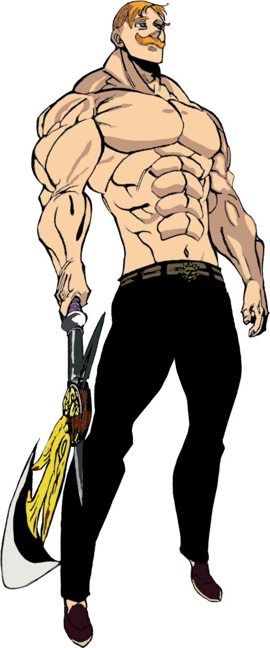 Muscular Animated Characterwith Axe PNG image