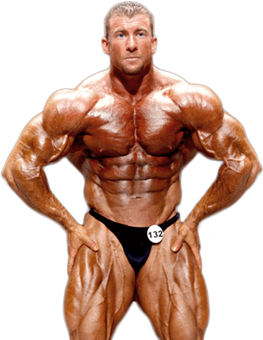 Muscular Bodybuilder Pose PNG image