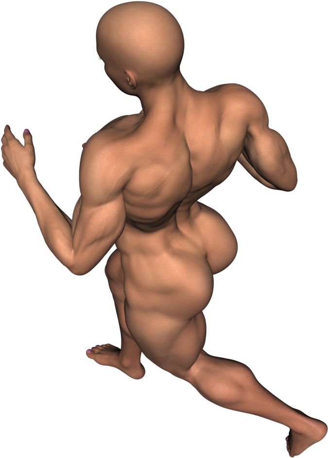 Muscular Bodybuilder Pose PNG image