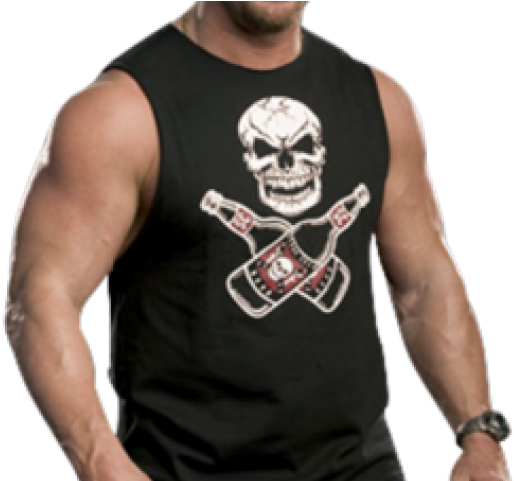 Muscular Manin Skull Tank Top PNG image