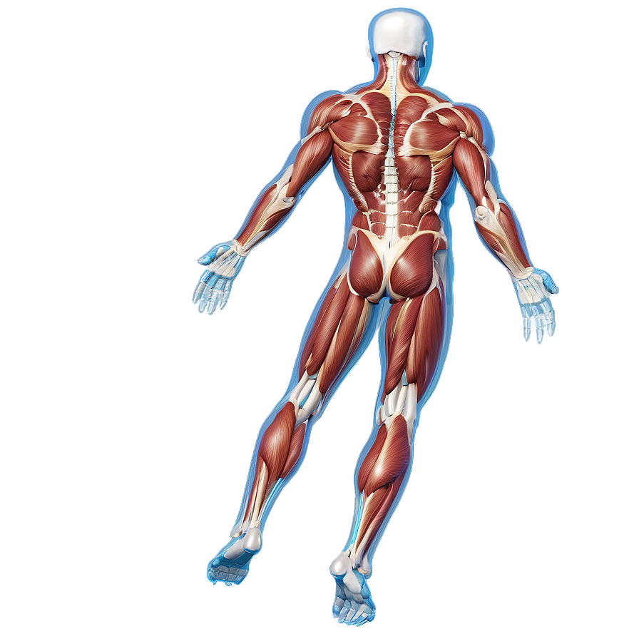 Muscular System Educational Chart Png Ucb99 PNG image