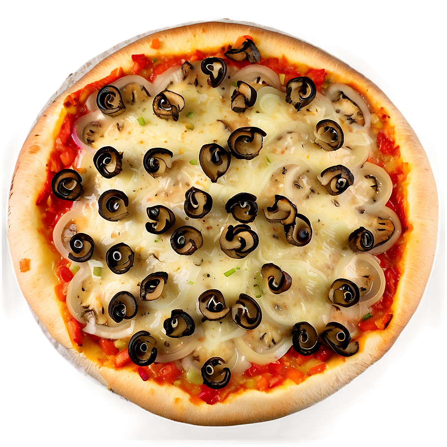 Mushroom And Onion Pizza Png Ejm PNG image