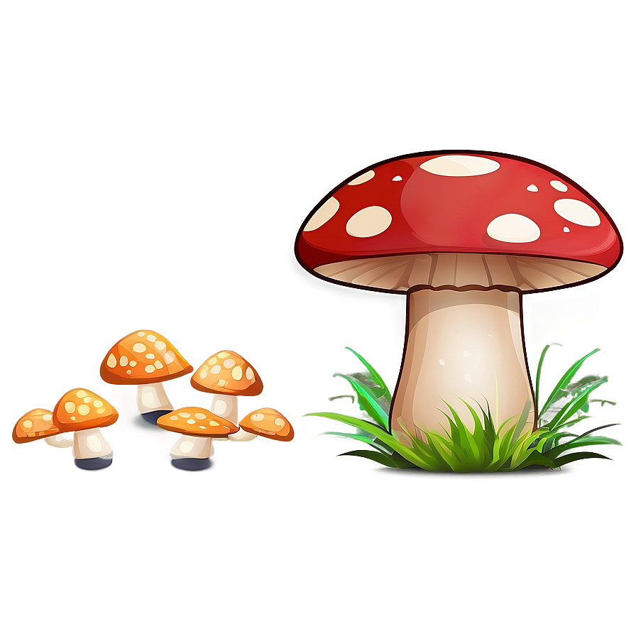 Mushroom Cartoon A PNG image