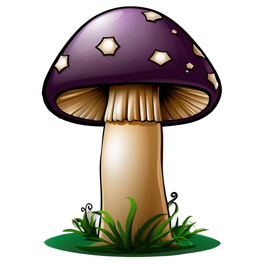 Mushroom Cartoon C PNG image