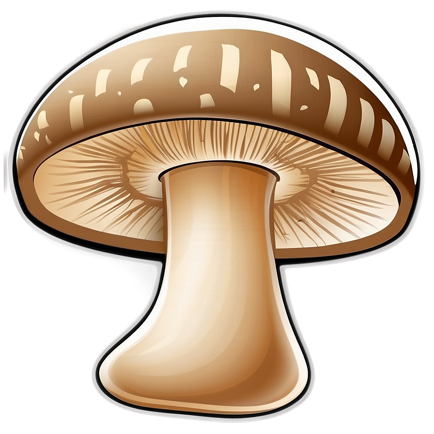 Mushroom Cartoon Clipart Png 06272024 PNG image