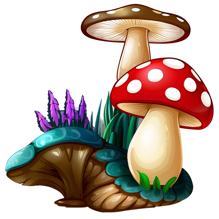 Mushroom Cartoon Figure Png 06272024 PNG image