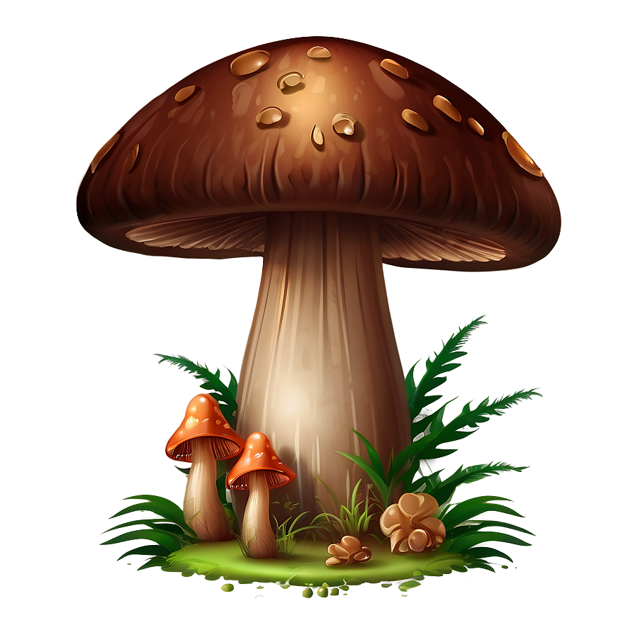 Mushroom Cartoon Scene Png Jsl57 PNG image