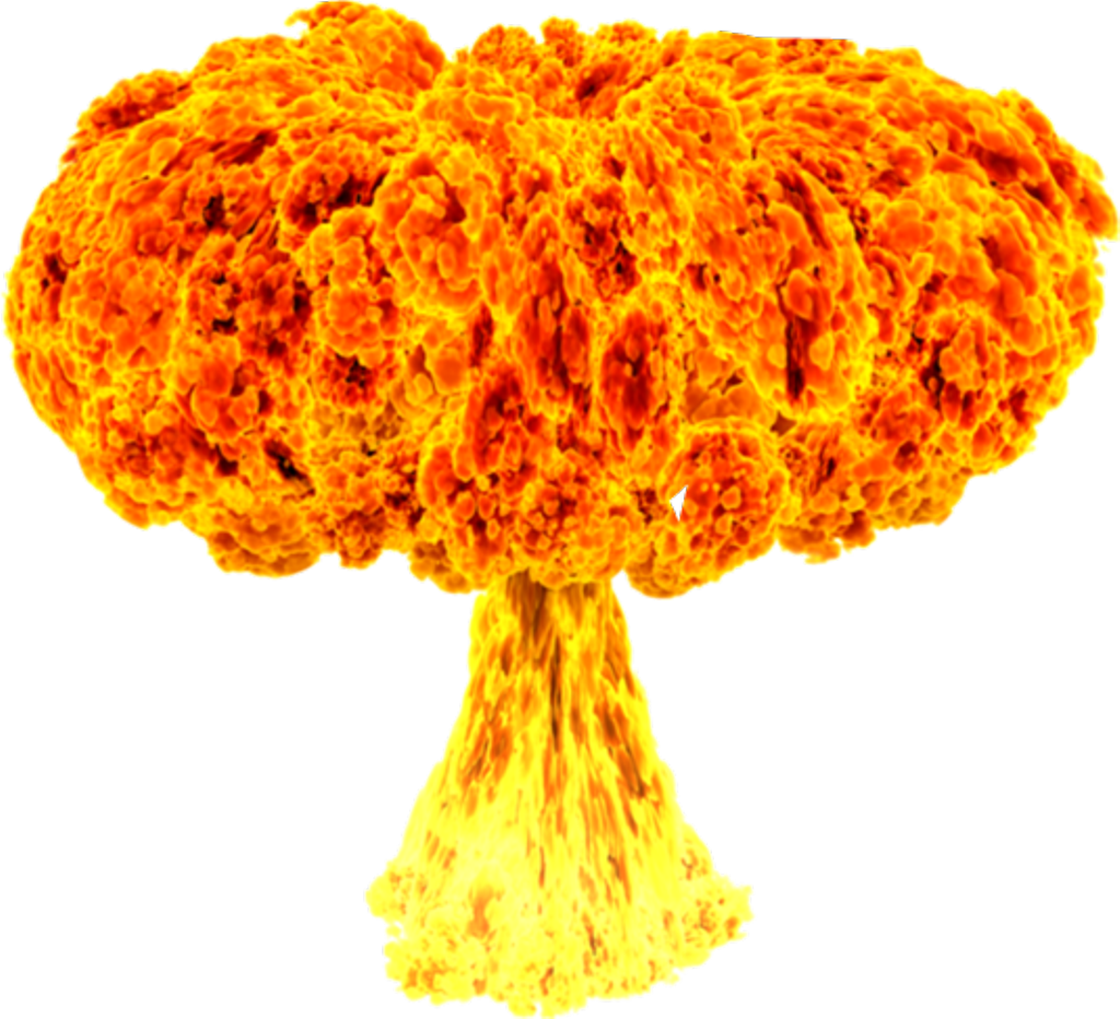 Mushroom Cloud Explosion PNG image