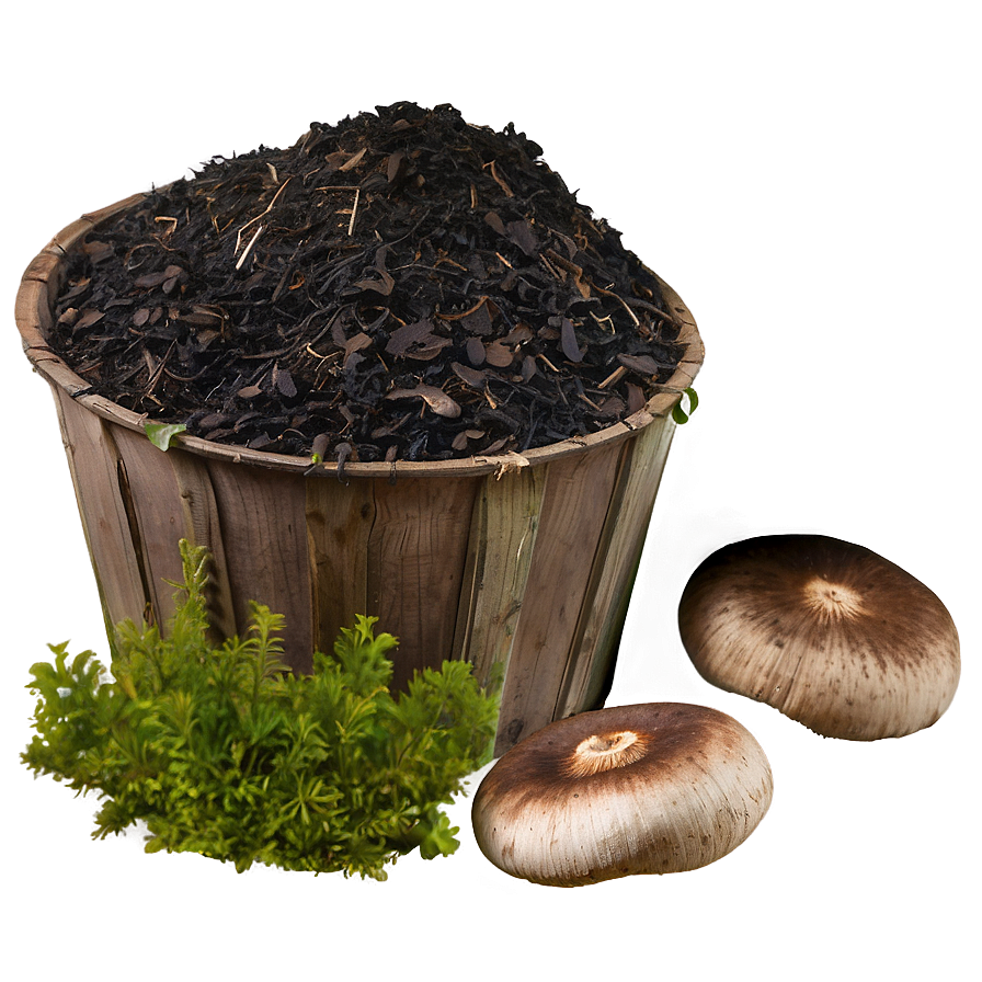 Mushroom Compost Mulch Png 11 PNG image