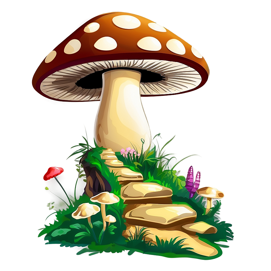 Mushroom House Cartoon Png Kbd PNG image