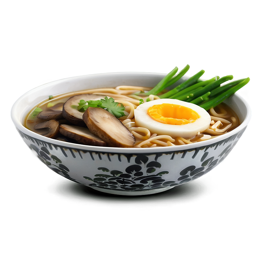 Mushroom Ramen Bowl Png 06212024 PNG image