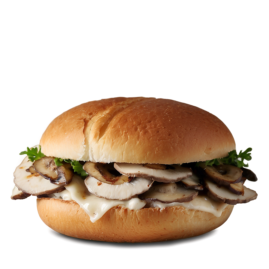 Mushroom Swiss Chicken Sandwich Png Rdu PNG image