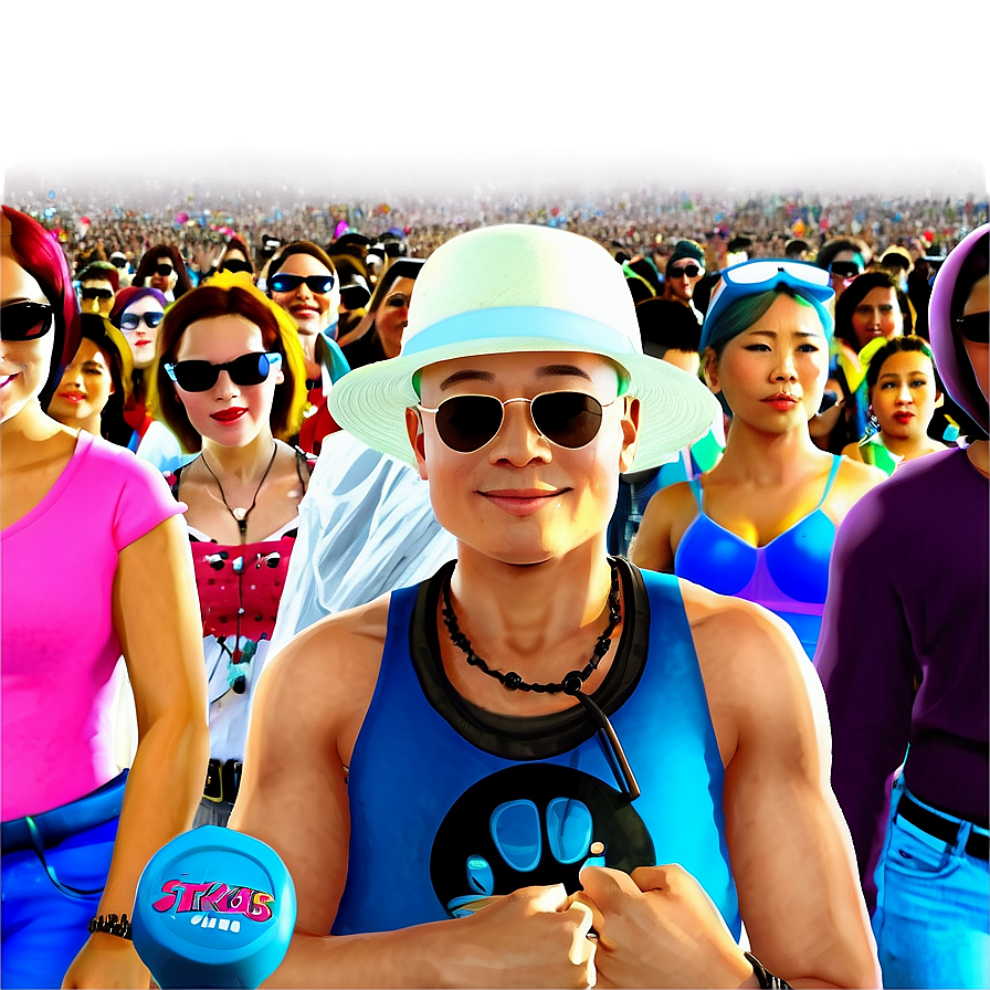 Music Festival Crowd Png Jom34 PNG image