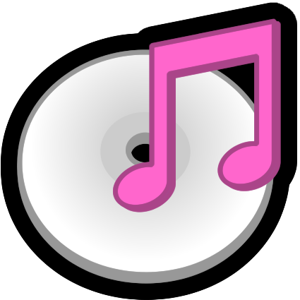 Music Icon_ Vinyl Record With Notes PNG image