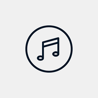 Music Note Icon Simple Design PNG image