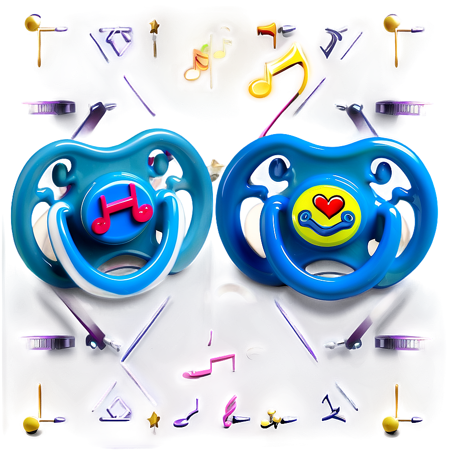 Musical Baby Pacifier Png Dqo PNG image
