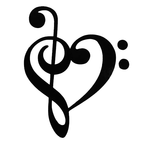 Musical Heart Abstract PNG image