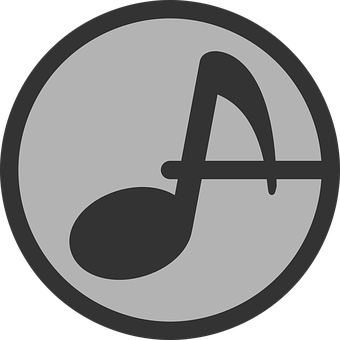 Musical Note Icon_ Artistic PNG image