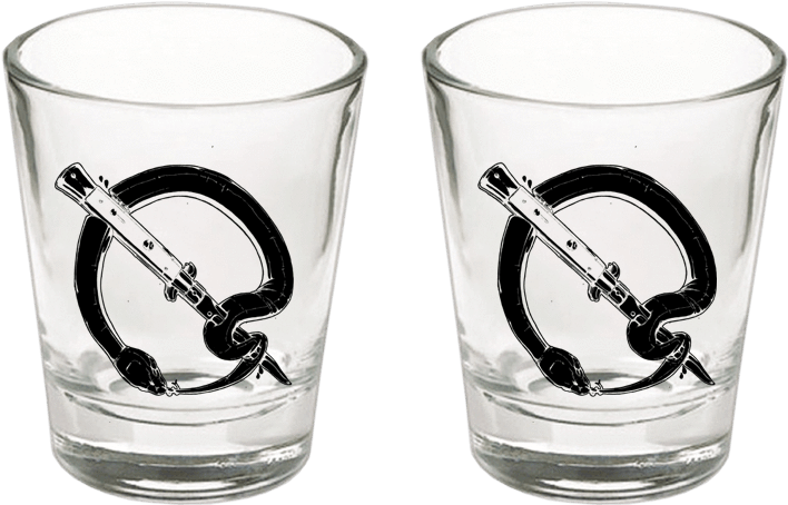 Musical Note Shot Glasses PNG image