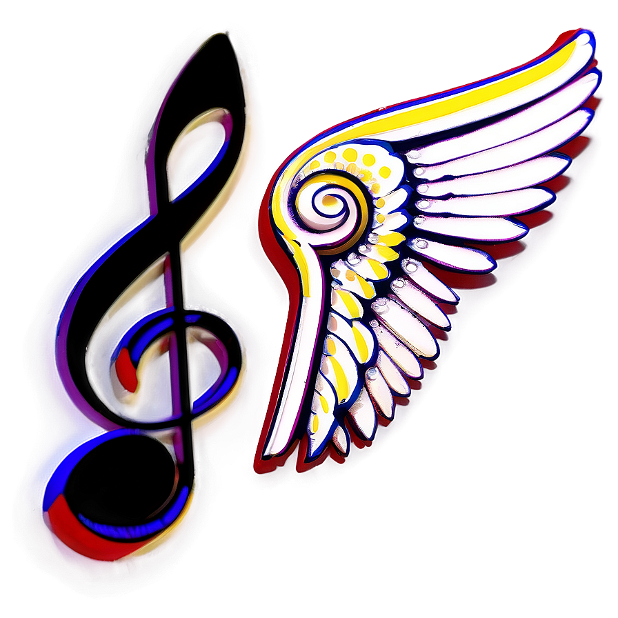 Musical Note With Wings Png 06122024 PNG image