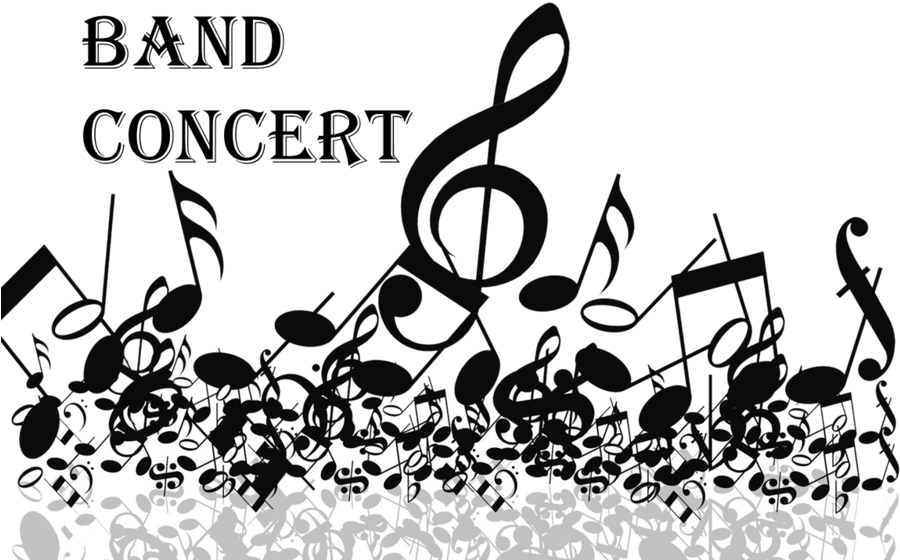 Musical Notes Band Concert PNG image