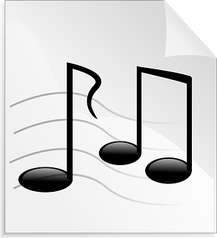 Musical Notes Graphic PNG image