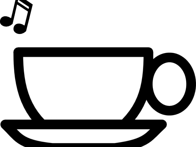 Musical Tea Cup Graphic PNG image